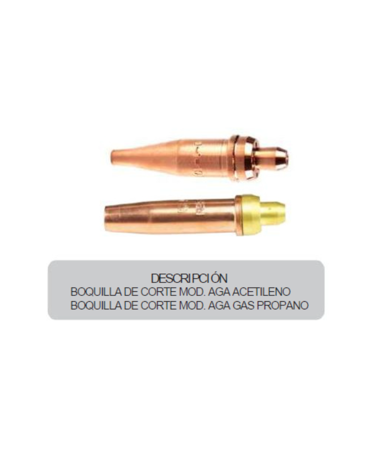 BOQUILLA DE CORTE MOD. AGA GAS PROPANO