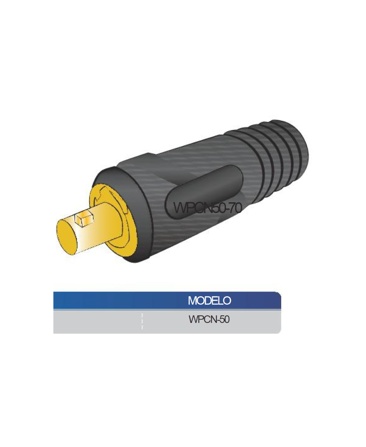 CONECTOR MACHO WPCN-50