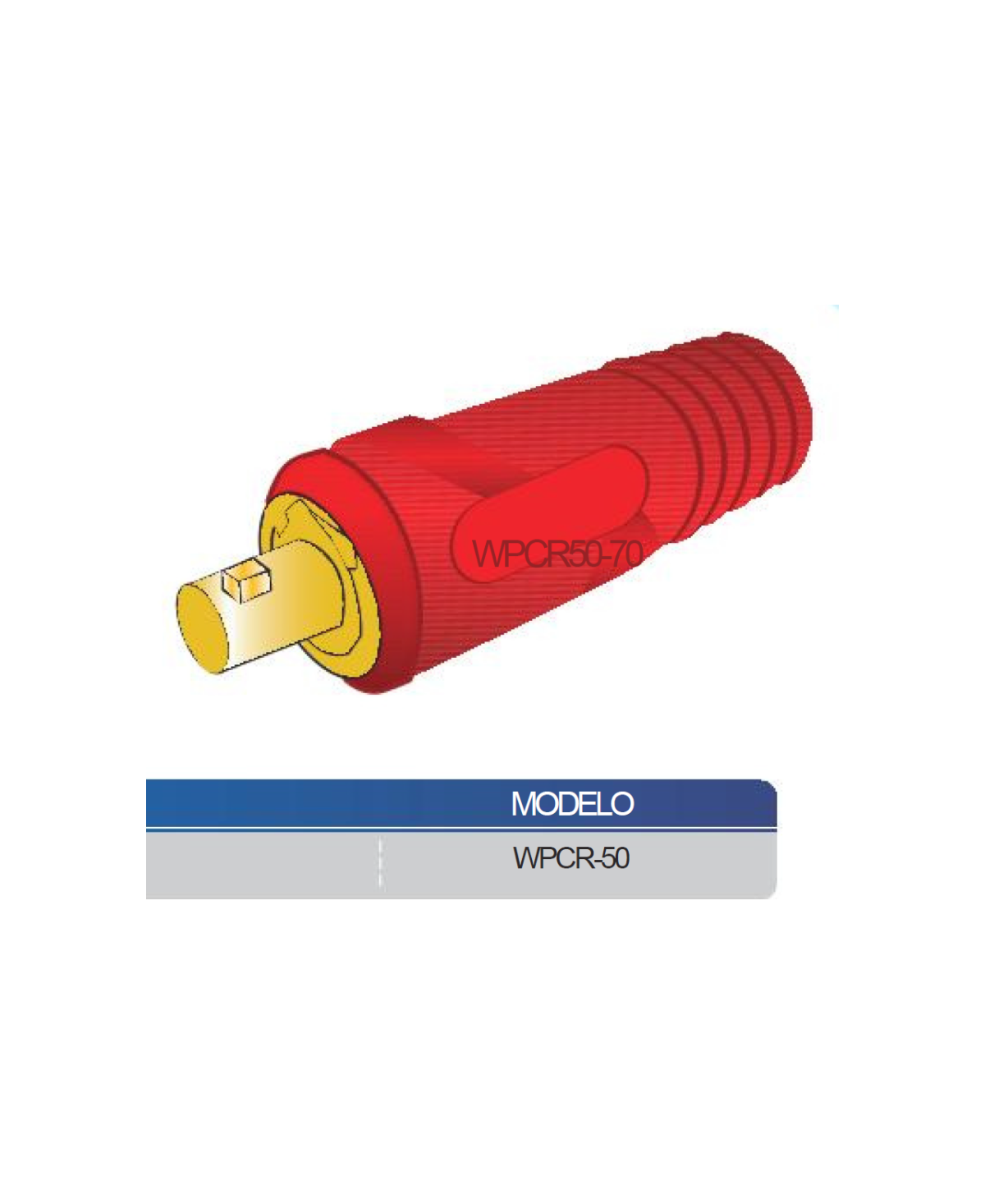 CONECTOR MACHO WPCR-50