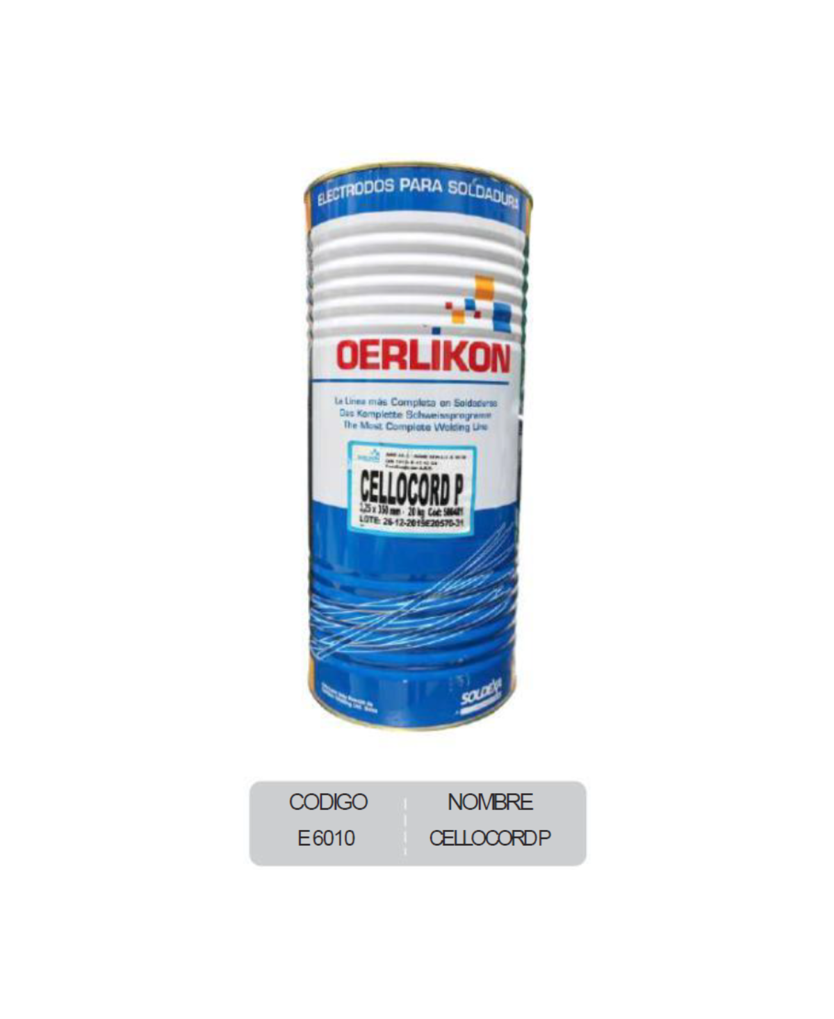 ELECTRODO OERLIKON E6010